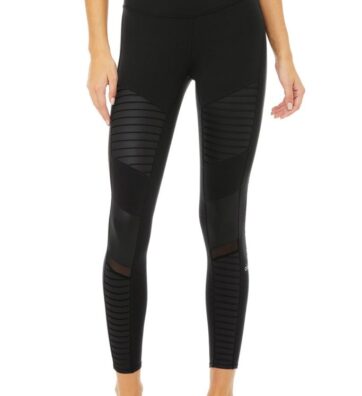 7 8 High-Waist Moto Legging black3