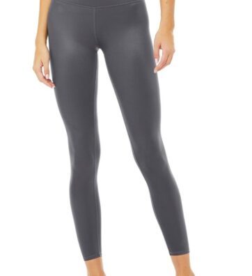 7 8 High-Waist Shine Legging grey1